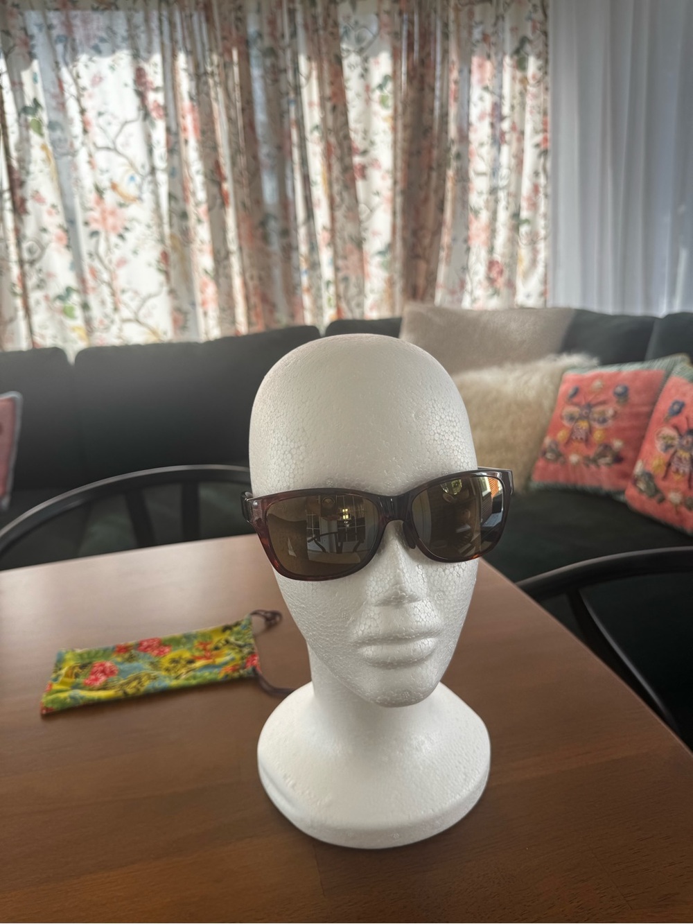 Maui Jim Brown Tortoise Polarized Wrap Sunglasses